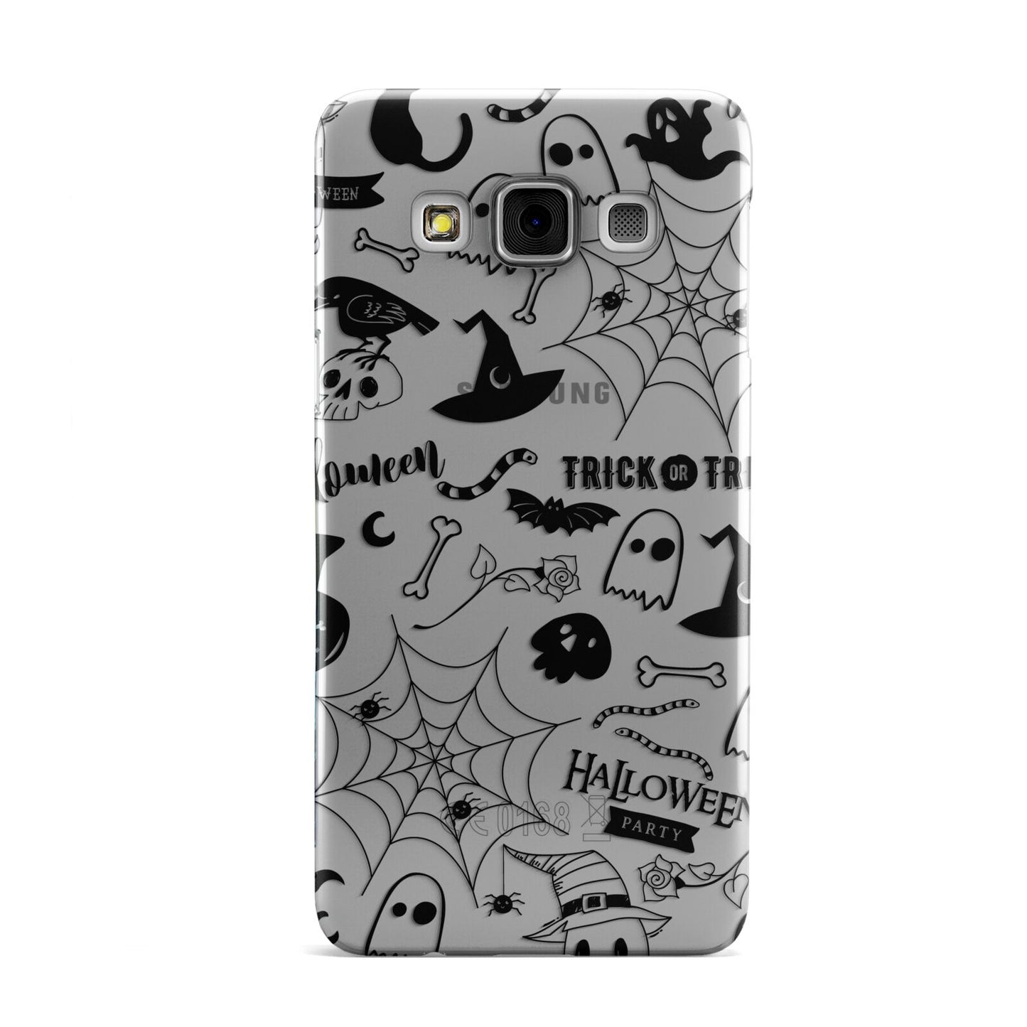 Monochrome Halloween Illustrations Samsung Galaxy A3 Case