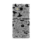Monochrome Halloween Illustrations Samsung Galaxy A5 Case