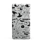 Monochrome Halloween Illustrations Samsung Galaxy A7 2015 Case