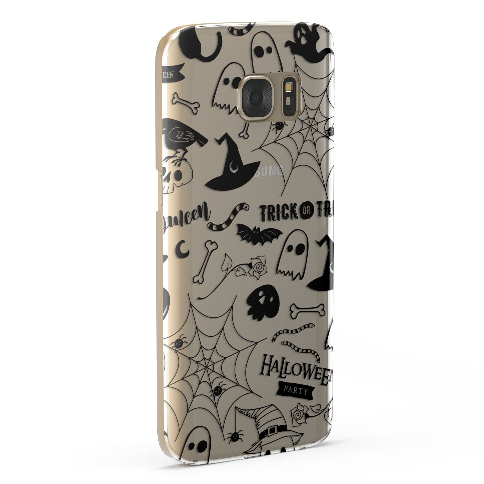 Monochrome Halloween Illustrations Samsung Galaxy Case Fourty Five Degrees