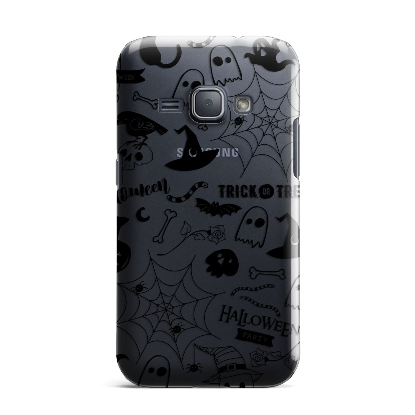Monochrome Halloween Illustrations Samsung Galaxy J1 2016 Case