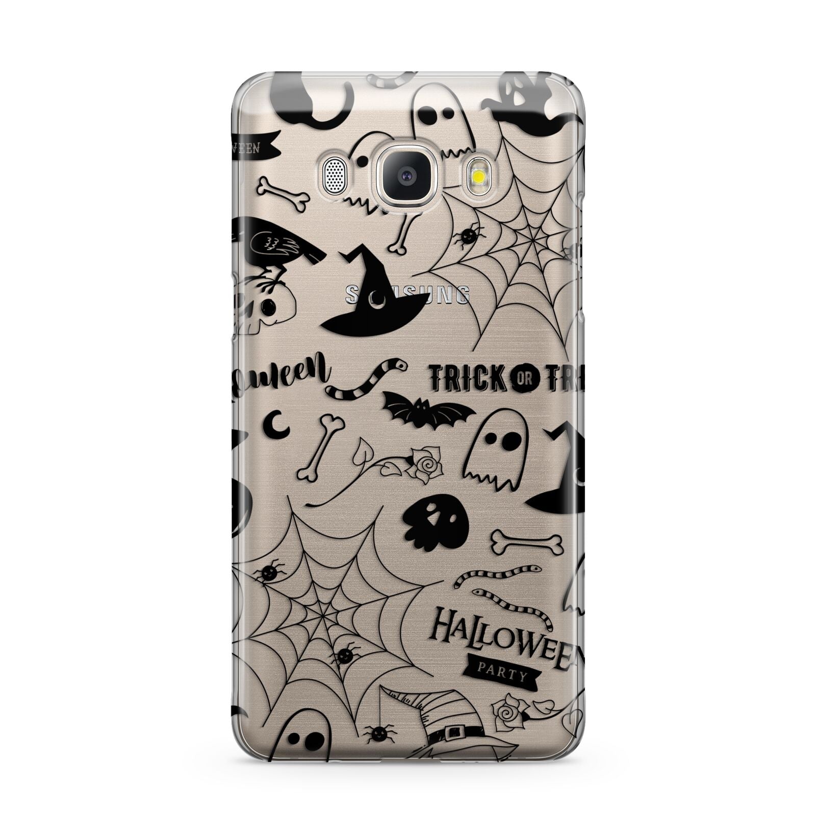 Monochrome Halloween Illustrations Samsung Galaxy J5 2016 Case