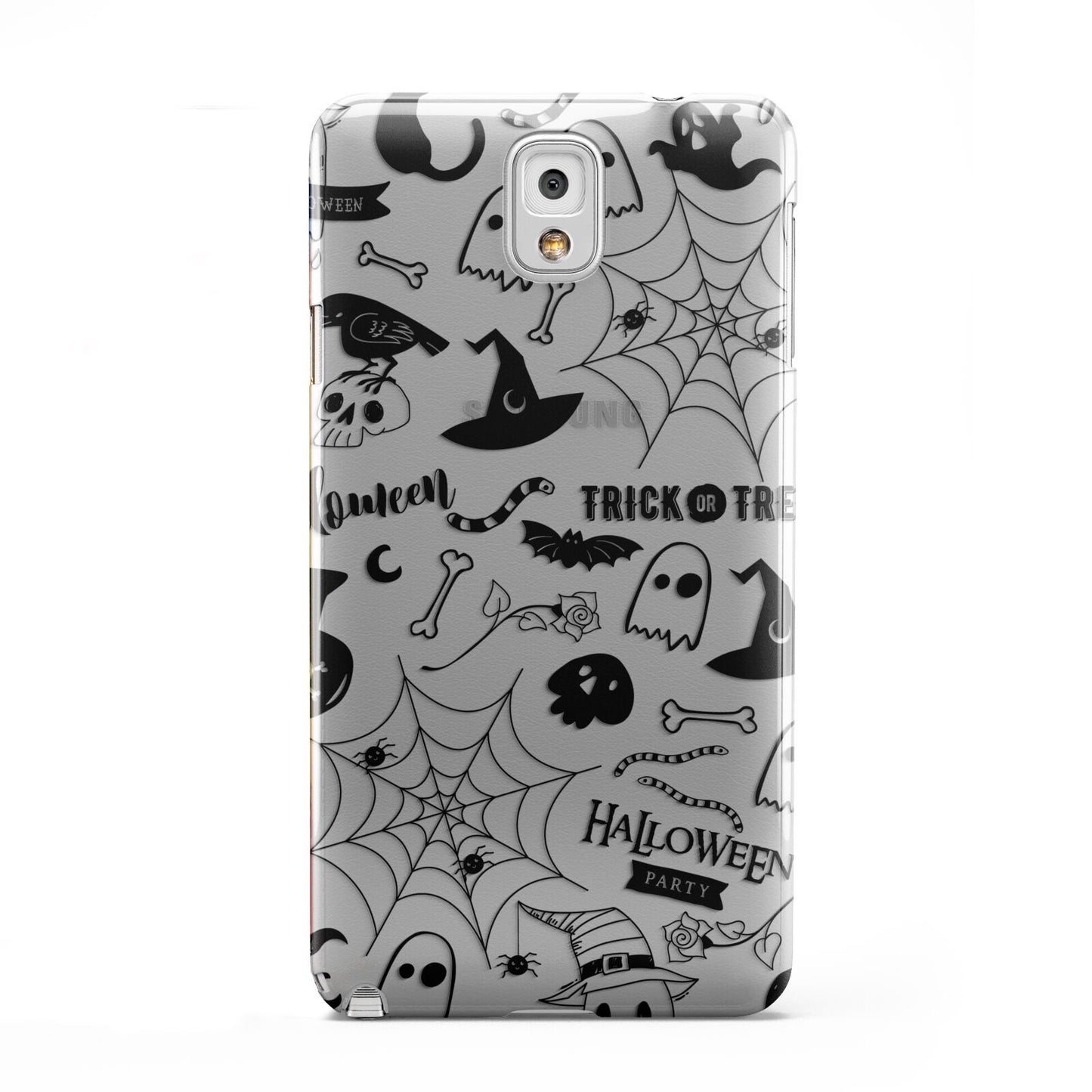 Monochrome Halloween Illustrations Samsung Galaxy Note 3 Case