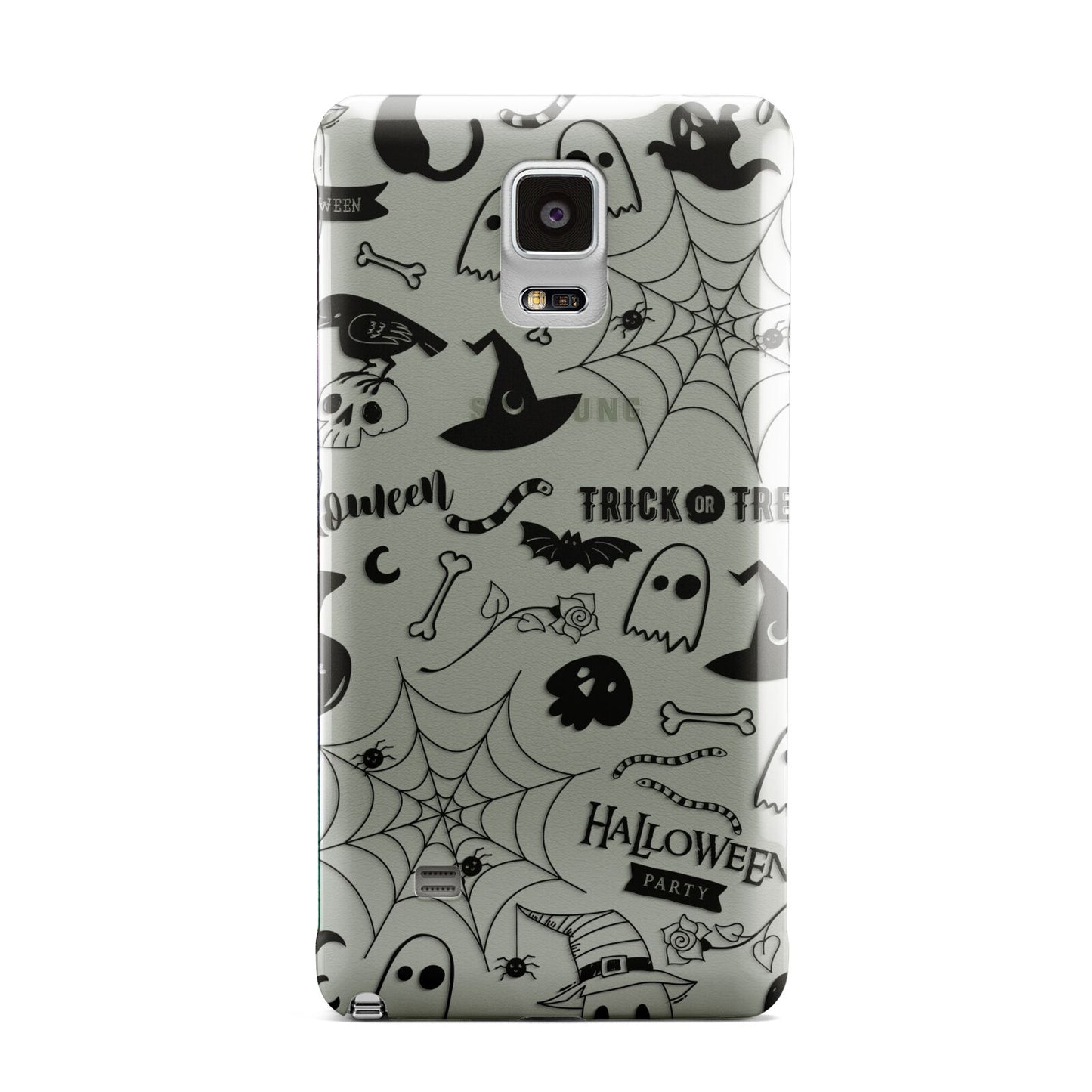 Monochrome Halloween Illustrations Samsung Galaxy Note 4 Case