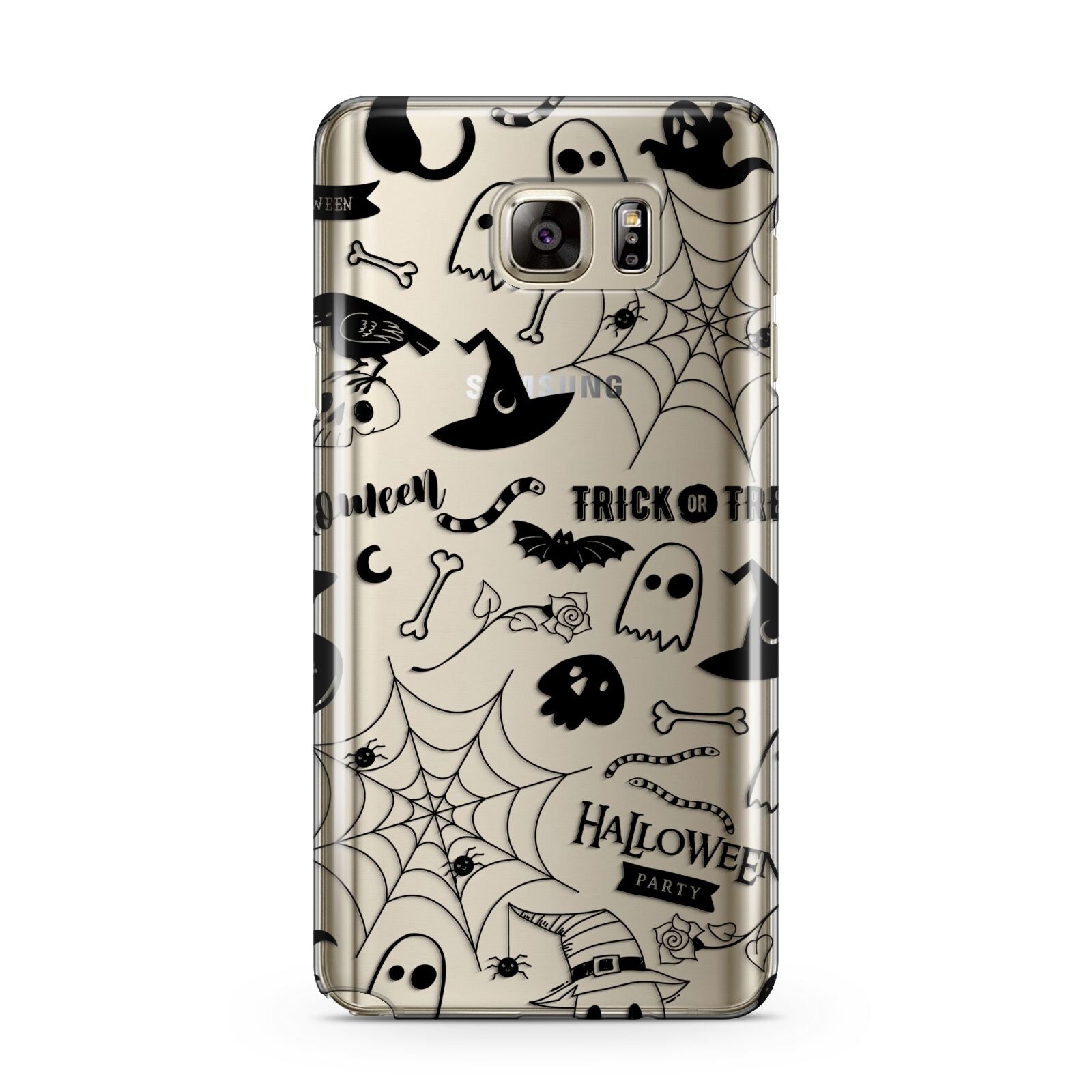 Monochrome Halloween Illustrations Samsung Galaxy Note 5 Case