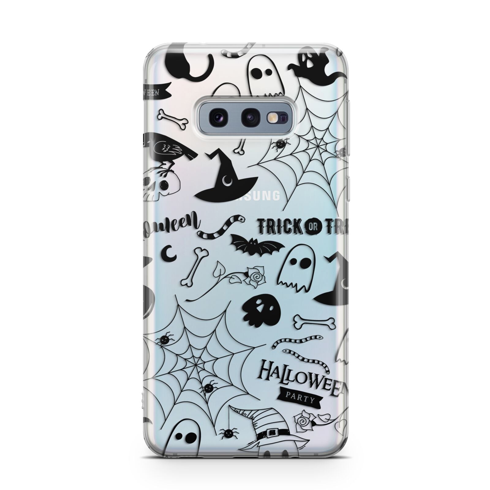 Monochrome Halloween Illustrations Samsung Galaxy S10E Case