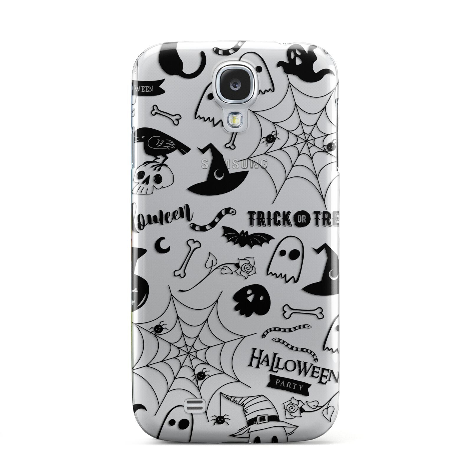 Monochrome Halloween Illustrations Samsung Galaxy S4 Case
