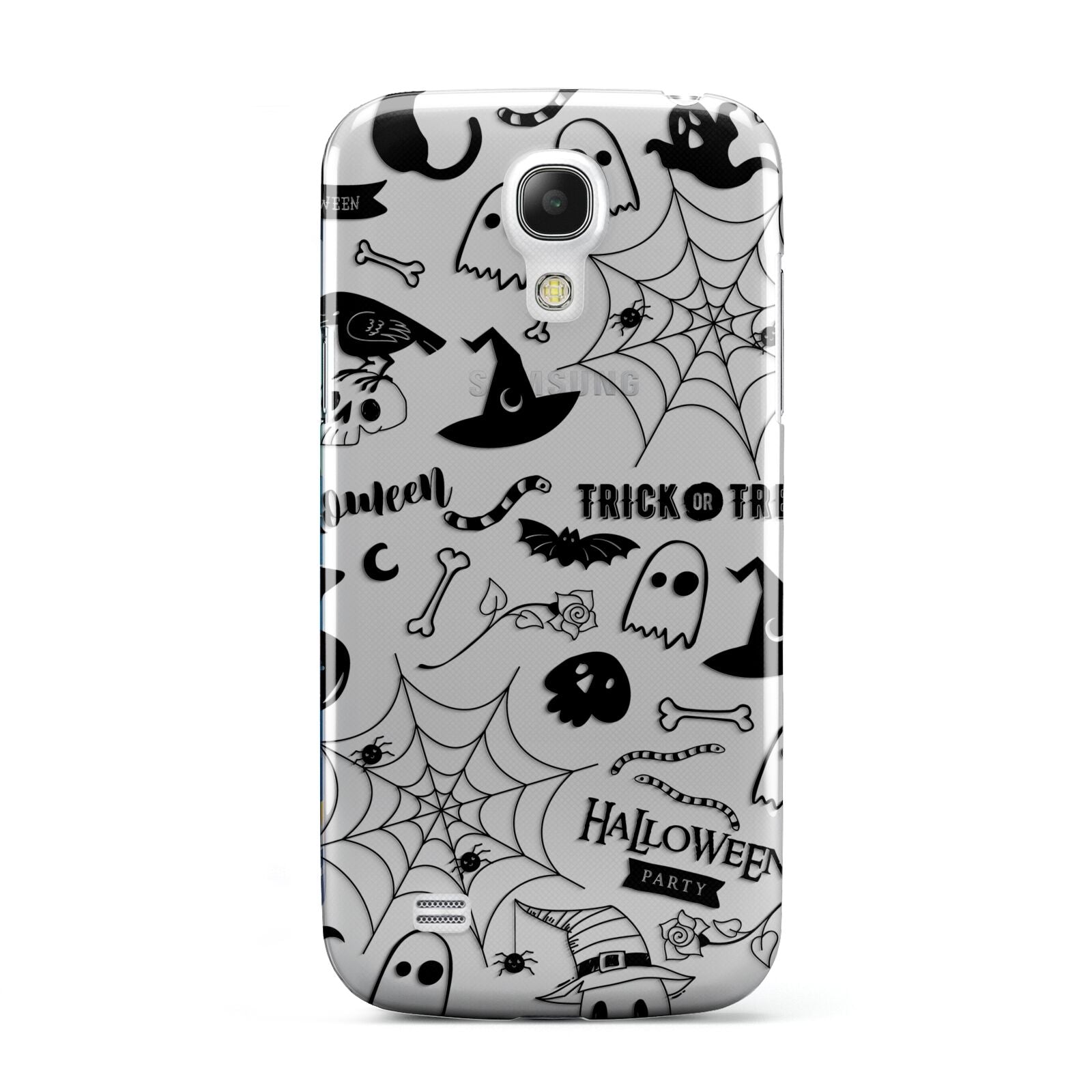 Monochrome Halloween Illustrations Samsung Galaxy S4 Mini Case