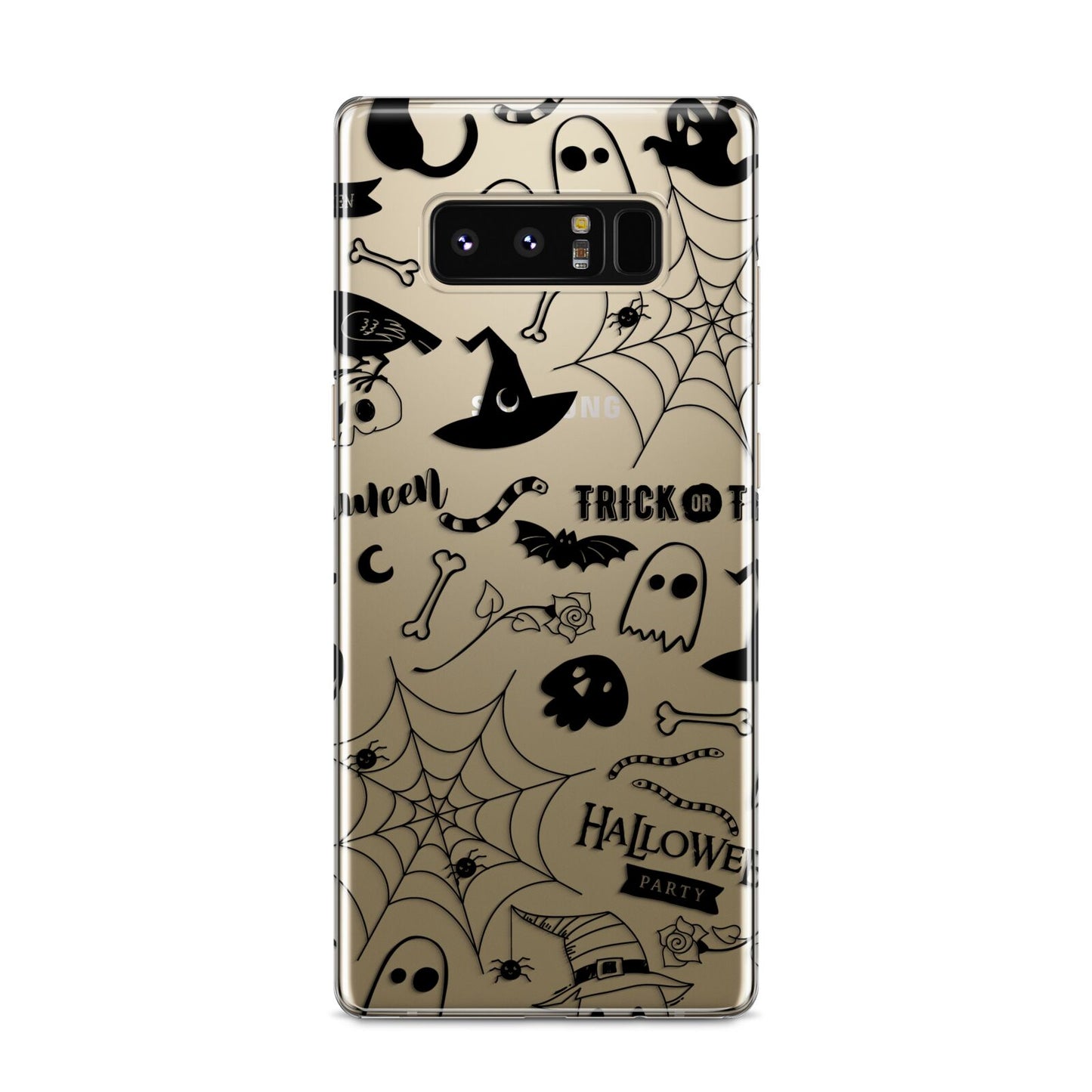 Monochrome Halloween Illustrations Samsung Galaxy S8 Case