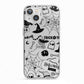 Monochrome Halloween Illustrations iPhone 13 TPU Impact Case with White Edges