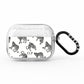 Monochrome Leopard Print Personalised AirPods Pro Glitter Case