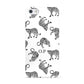 Monochrome Leopard Print Personalised Apple iPhone 5 Case