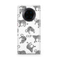 Monochrome Leopard Print Personalised Huawei Mate 30 Pro Phone Case