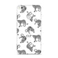 Monochrome Leopard Print Personalised Huawei P8 Lite Case
