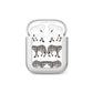 Monochrome Mirrored Leopard Print AirPods Case