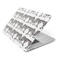 Monochrome Mirrored Leopard Print Apple MacBook Case Side View