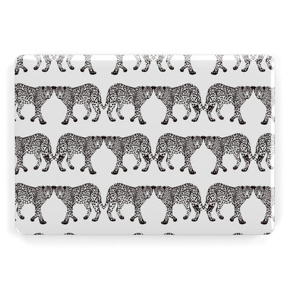 Monochrome Mirrored Leopard Print Apple MacBook Case