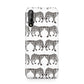 Monochrome Mirrored Leopard Print Huawei Enjoy 10s Phone Case