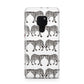 Monochrome Mirrored Leopard Print Huawei Mate 20 Phone Case