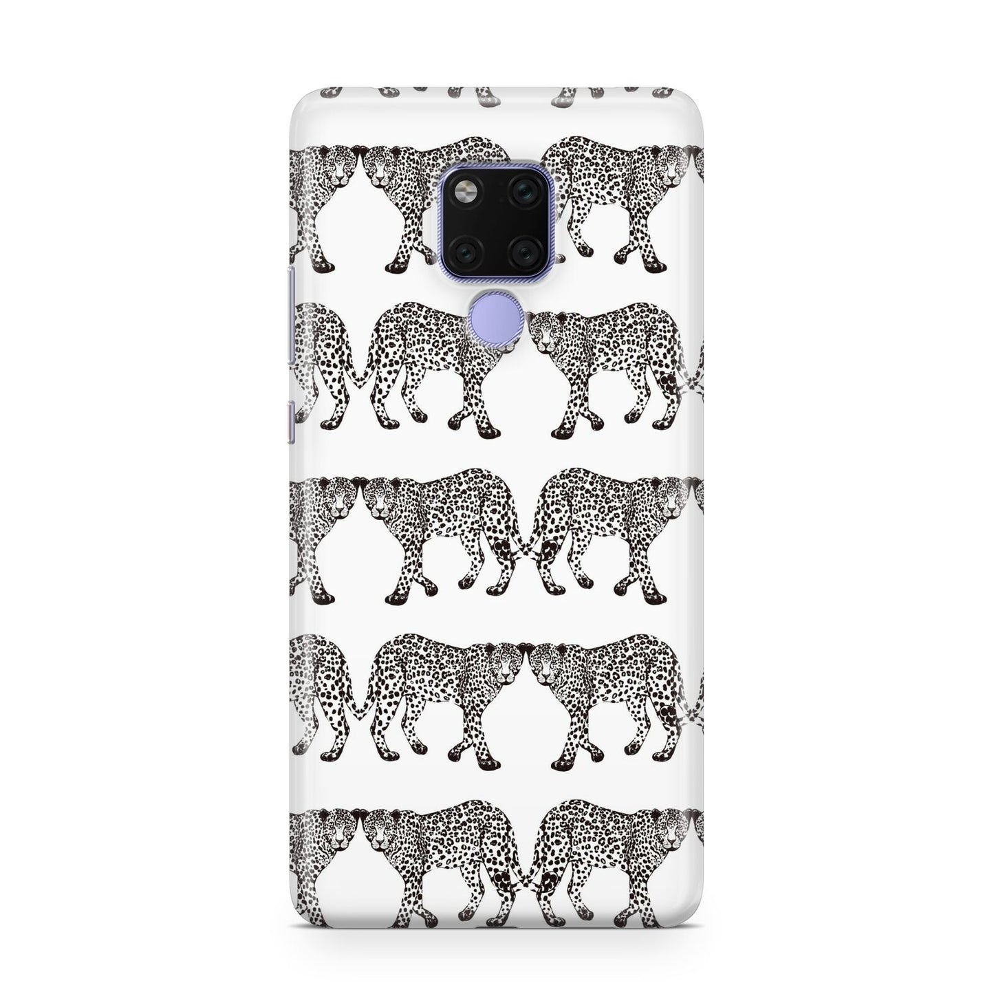 Monochrome Mirrored Leopard Print Huawei Mate 20X Phone Case