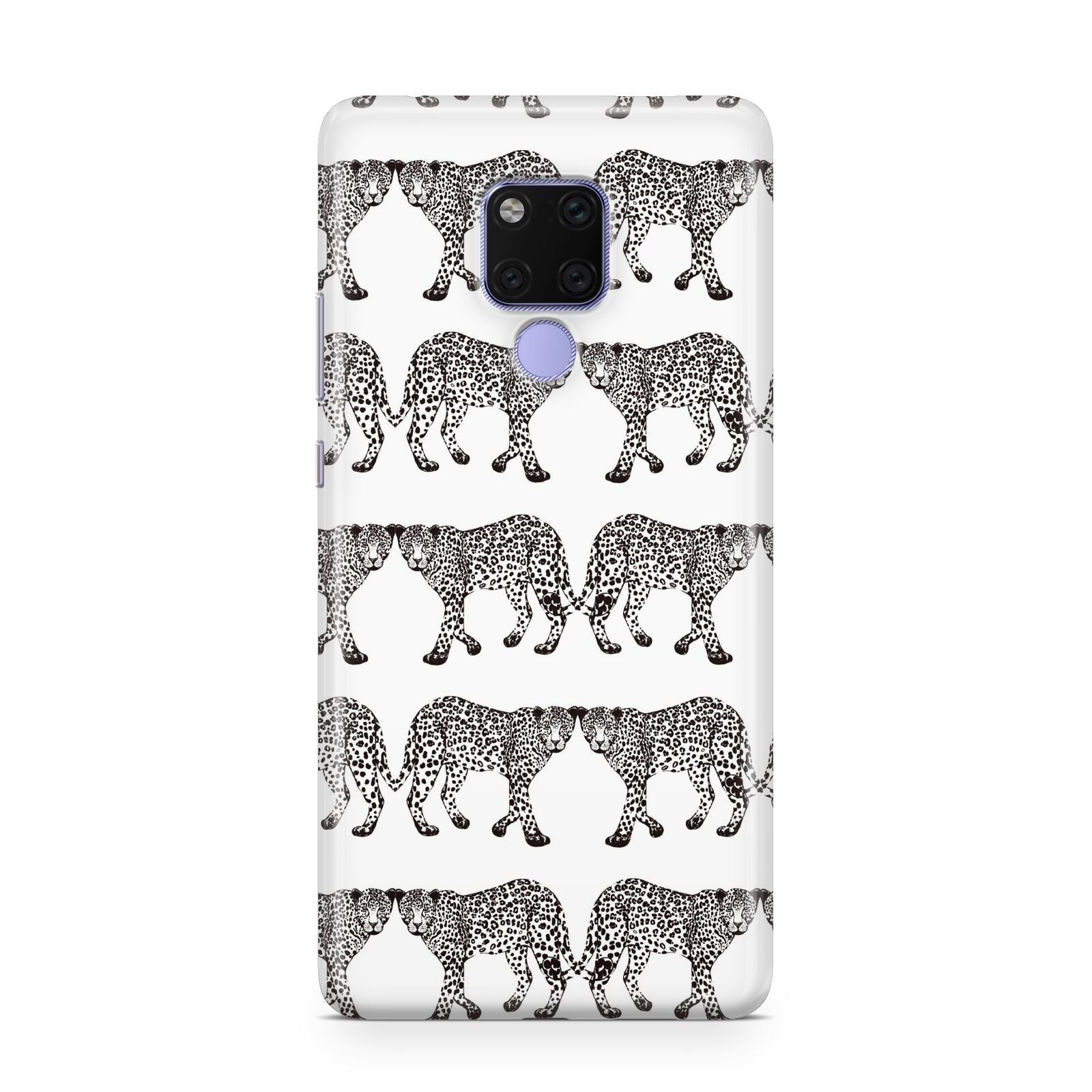 Monochrome Mirrored Leopard Print Huawei Mate 20X Phone Case