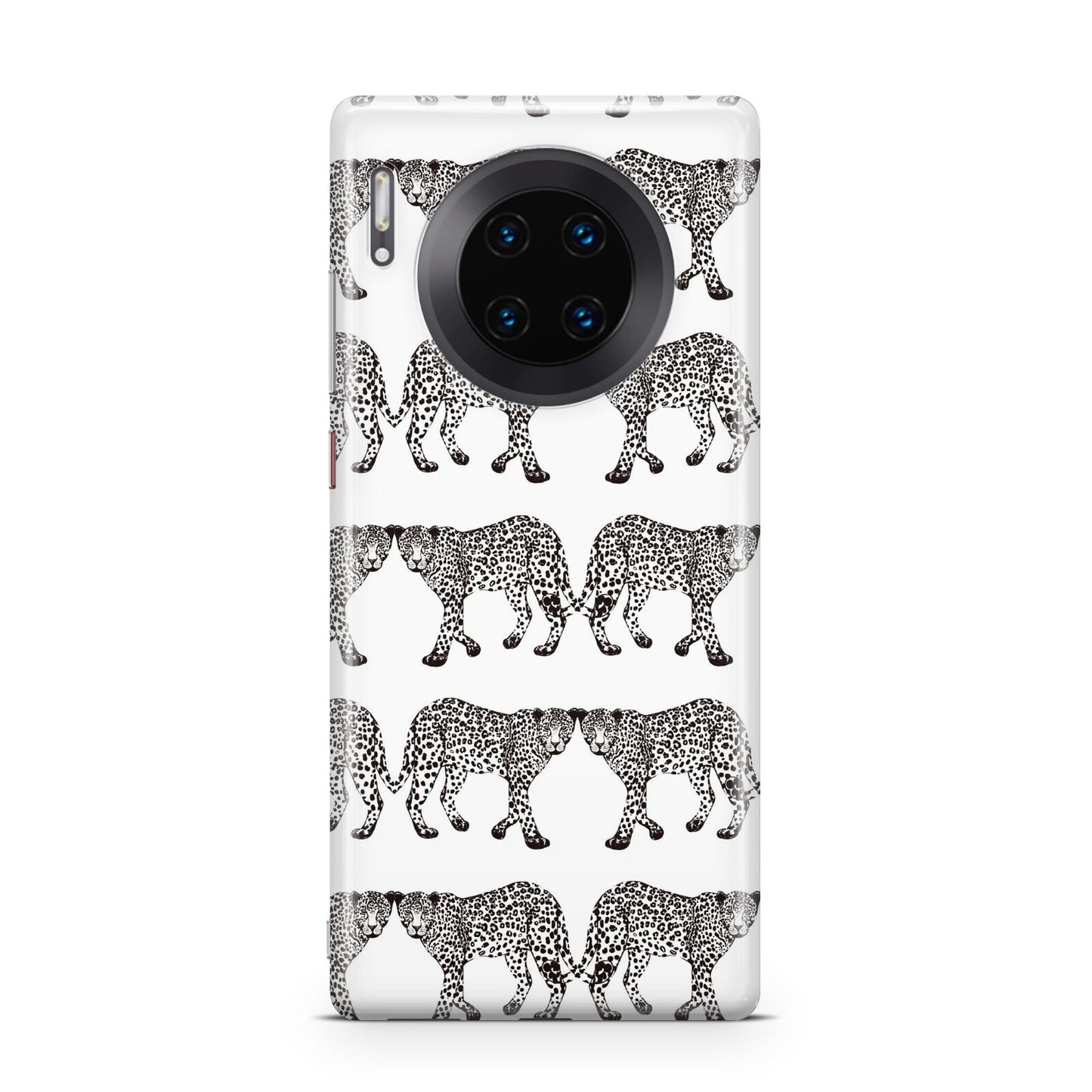 Monochrome Mirrored Leopard Print Huawei Mate 30 Pro Phone Case