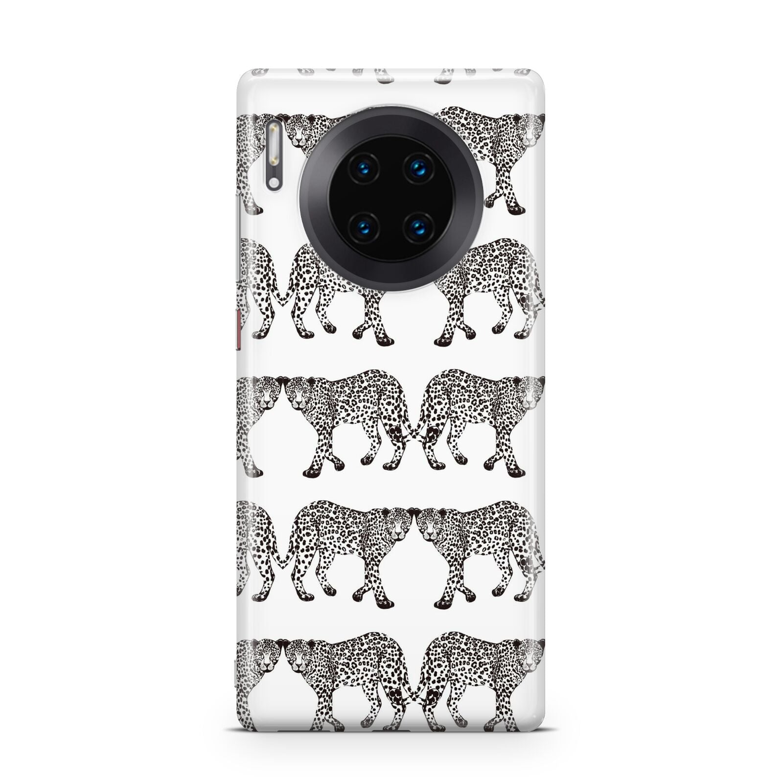 Monochrome Mirrored Leopard Print Huawei Mate 30 Pro Phone Case