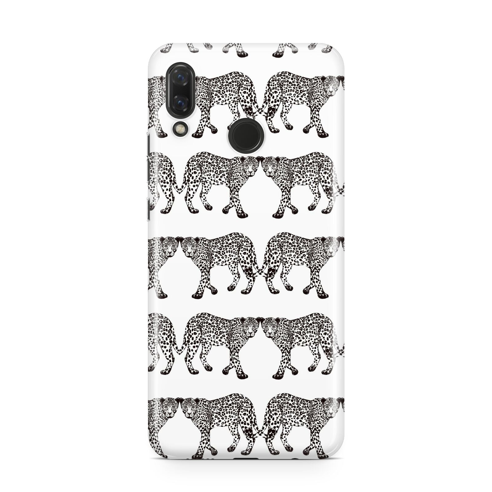 Monochrome Mirrored Leopard Print Huawei Nova 3 Phone Case
