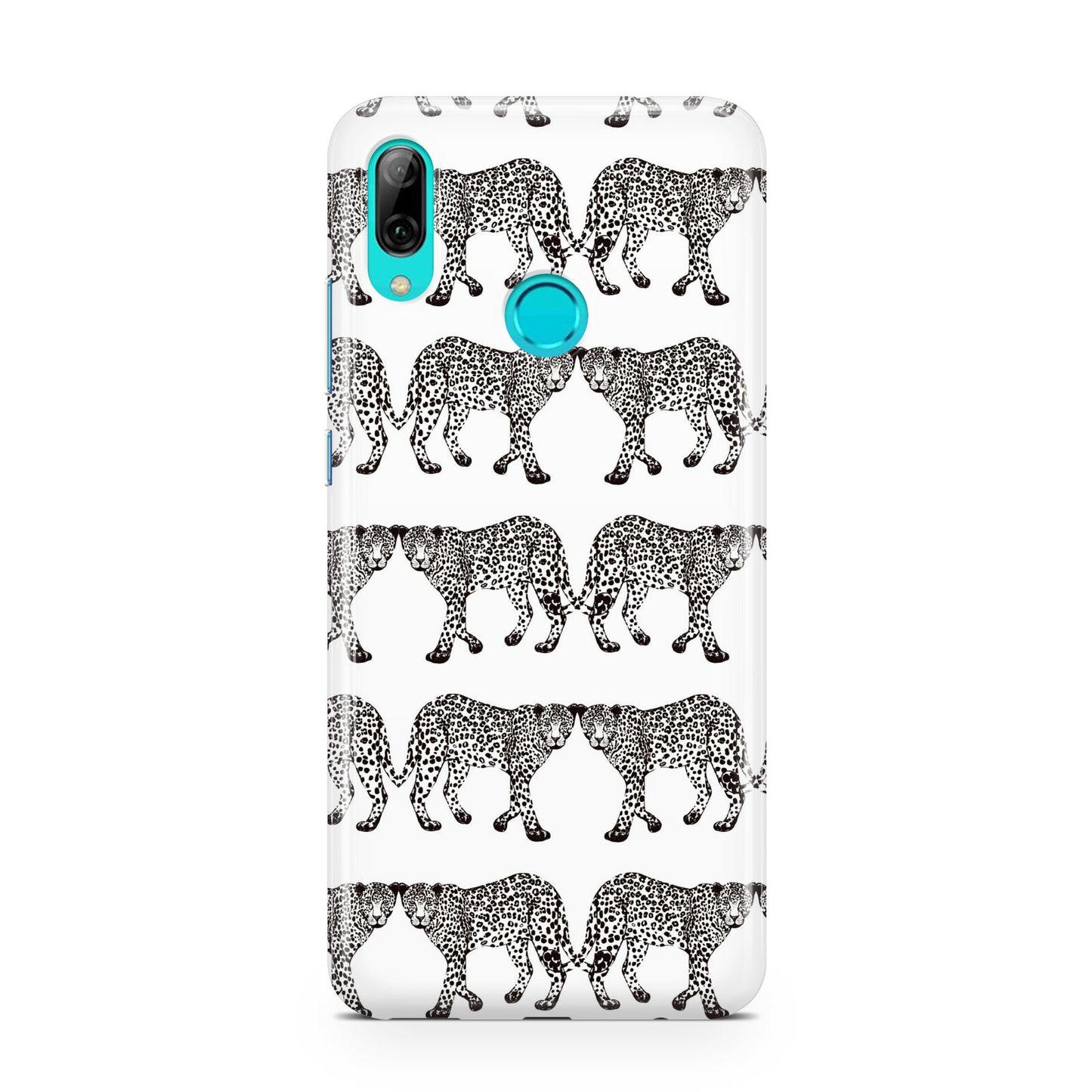Monochrome Mirrored Leopard Print Huawei P Smart 2019 Case