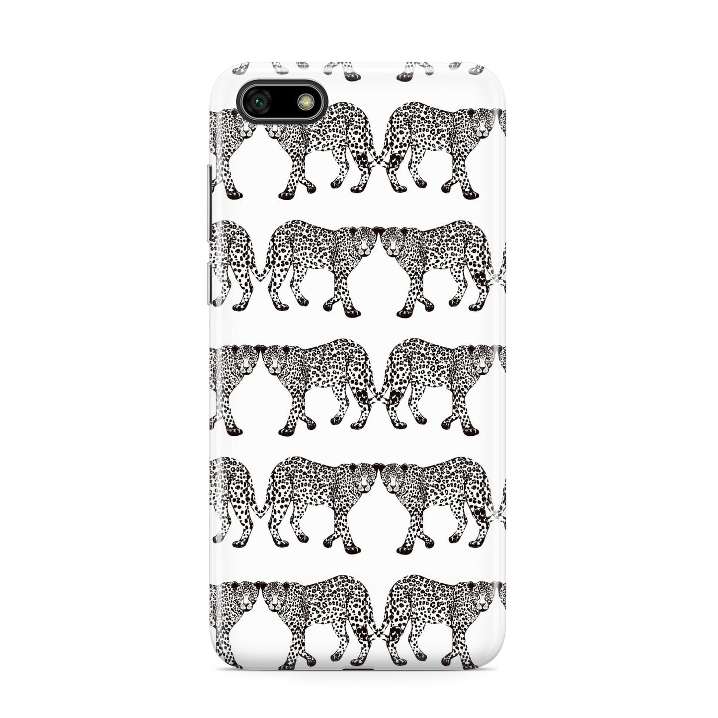 Monochrome Mirrored Leopard Print Huawei Y5 Prime 2018 Phone Case