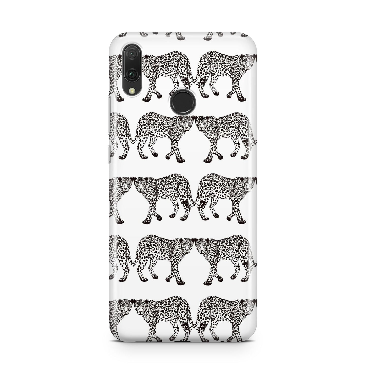 Monochrome Mirrored Leopard Print Huawei Y9 2019