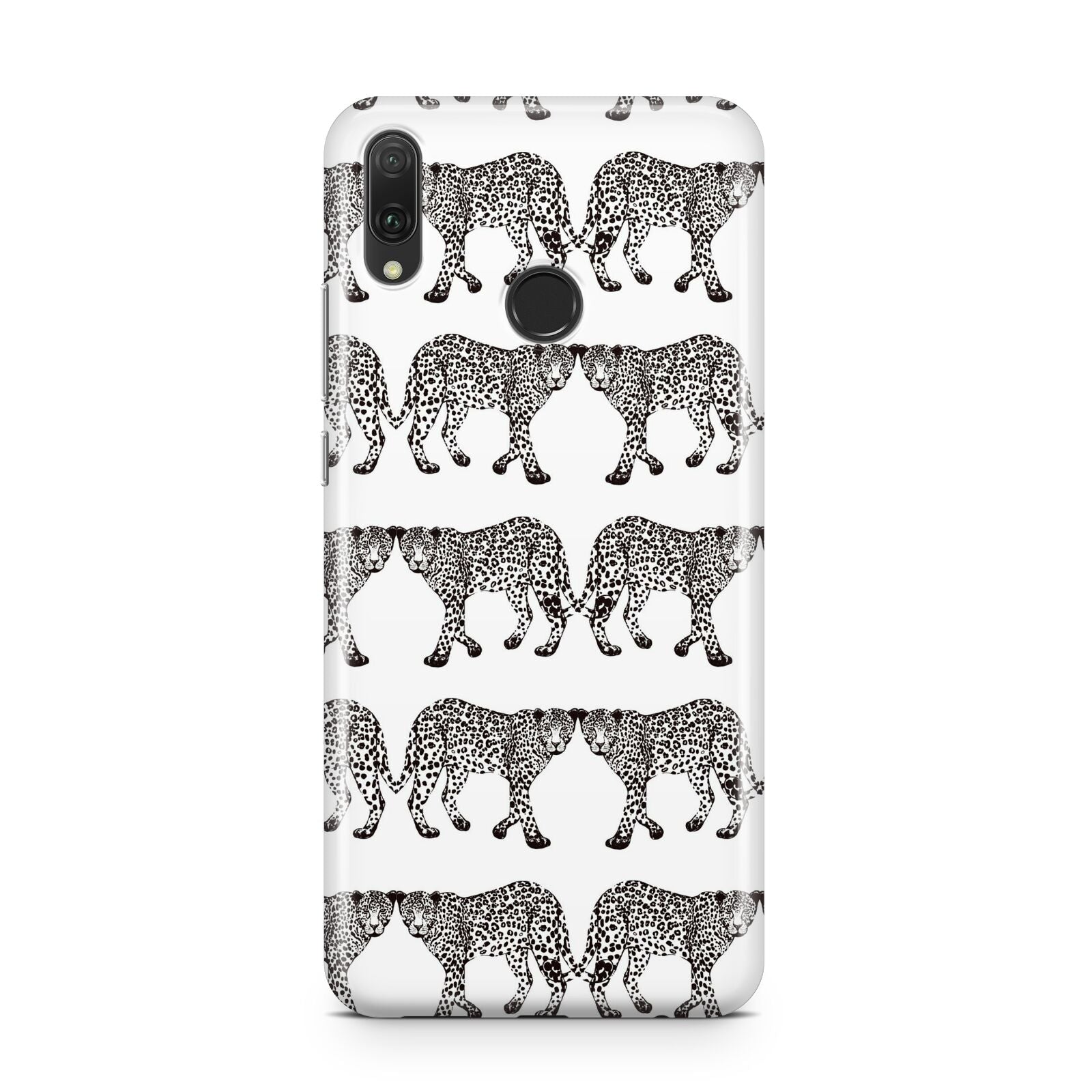 Monochrome Mirrored Leopard Print Huawei Y9 2019