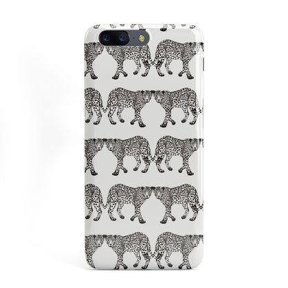 Monochrome Mirrored Leopard Print OnePlus Case