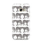 Monochrome Mirrored Leopard Print Samsung Galaxy A3 2017 Case on gold phone