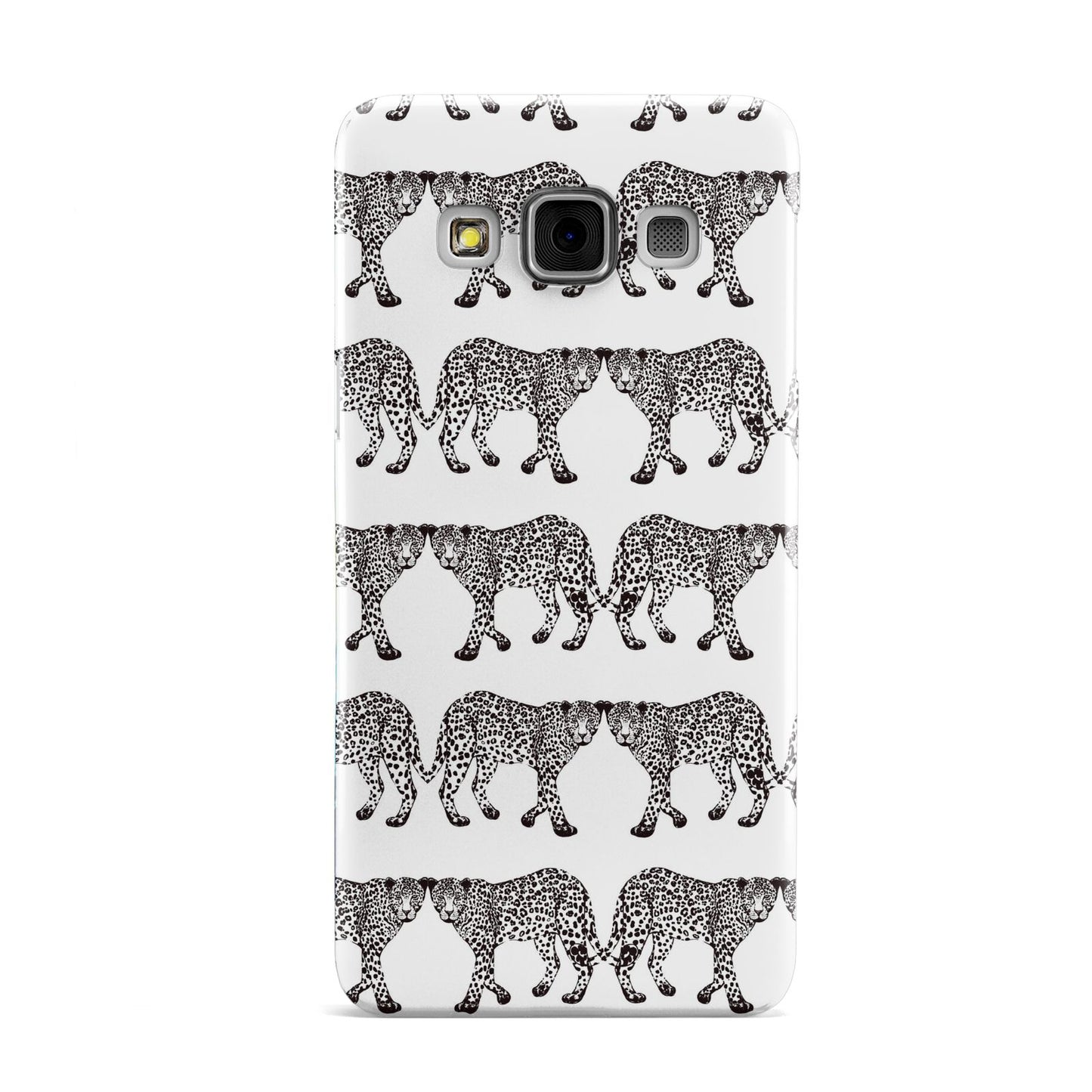 Monochrome Mirrored Leopard Print Samsung Galaxy A3 Case