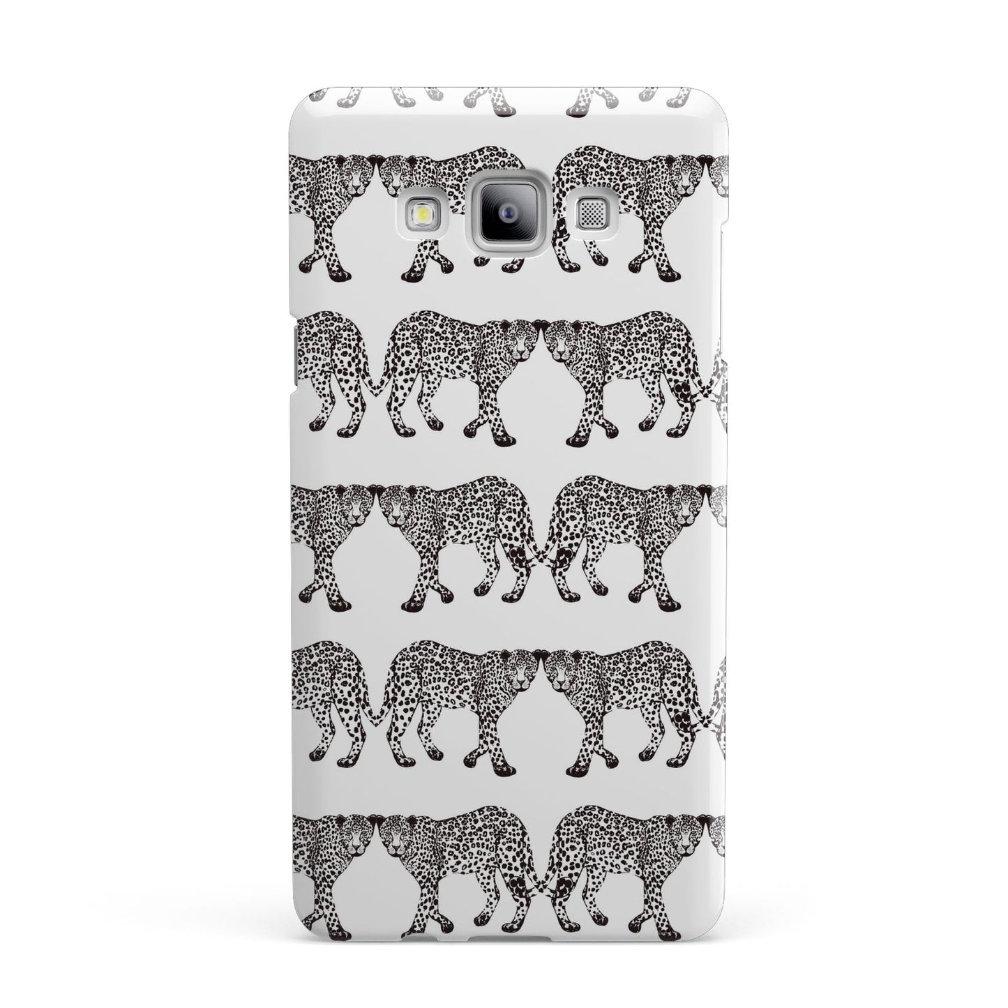 Monochrome Mirrored Leopard Print Samsung Galaxy A7 2015 Case