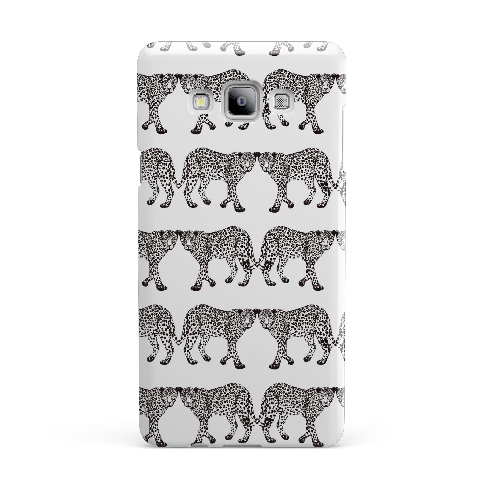 Monochrome Mirrored Leopard Print Samsung Galaxy A7 2015 Case