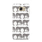Monochrome Mirrored Leopard Print Samsung Galaxy A7 2016 Case on gold phone