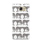 Monochrome Mirrored Leopard Print Samsung Galaxy A9 2016 Case on gold phone