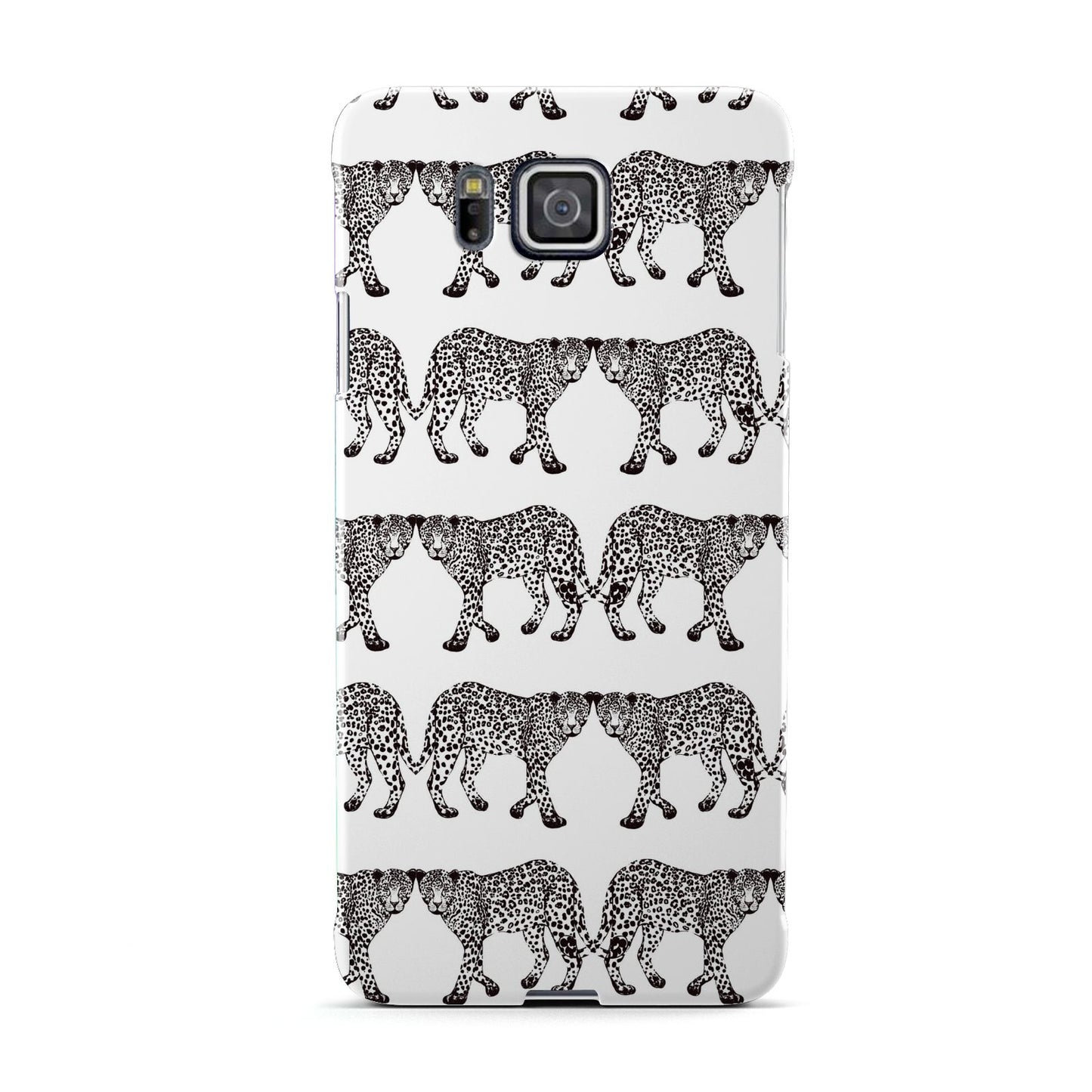 Monochrome Mirrored Leopard Print Samsung Galaxy Alpha Case