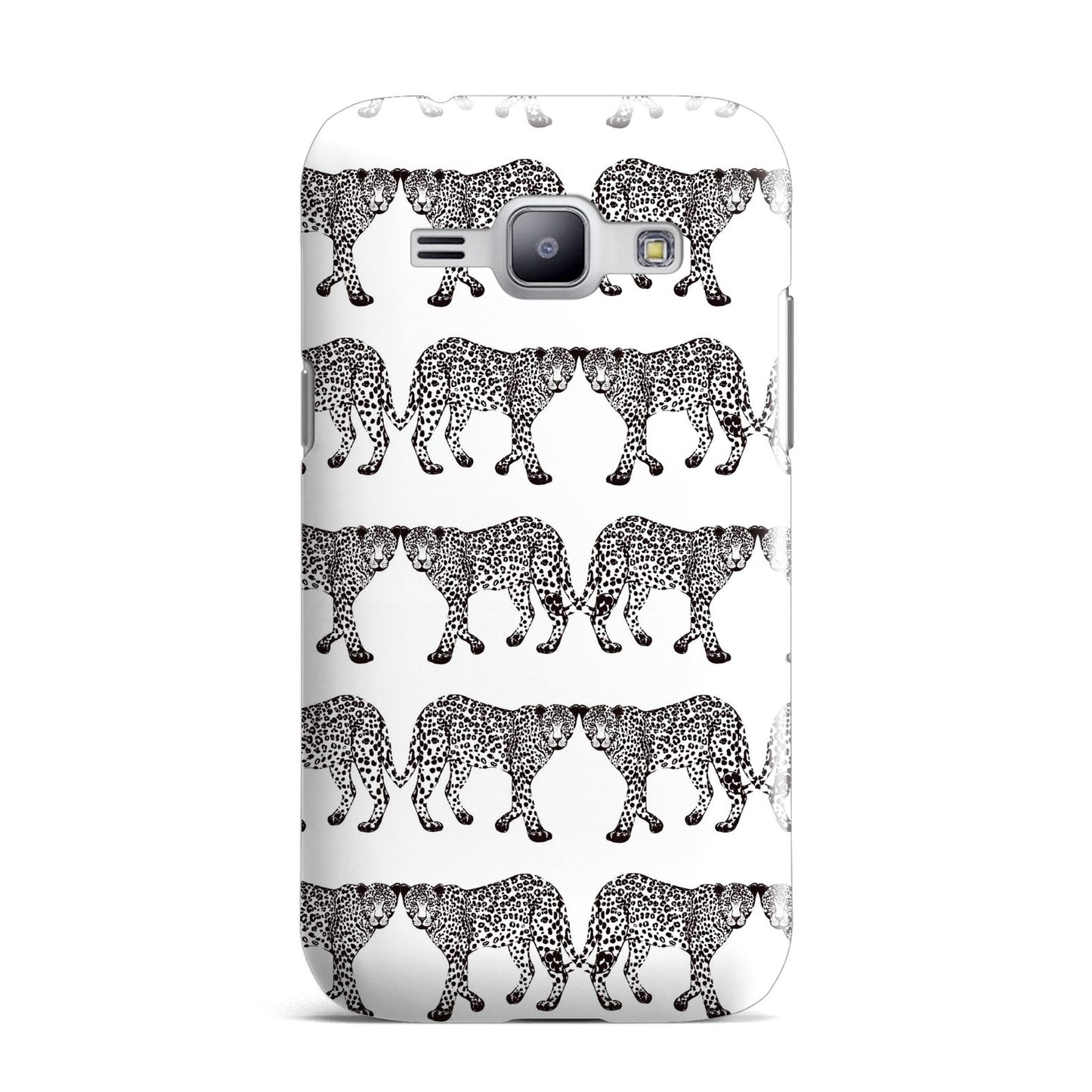 Monochrome Mirrored Leopard Print Samsung Galaxy J1 2015 Case