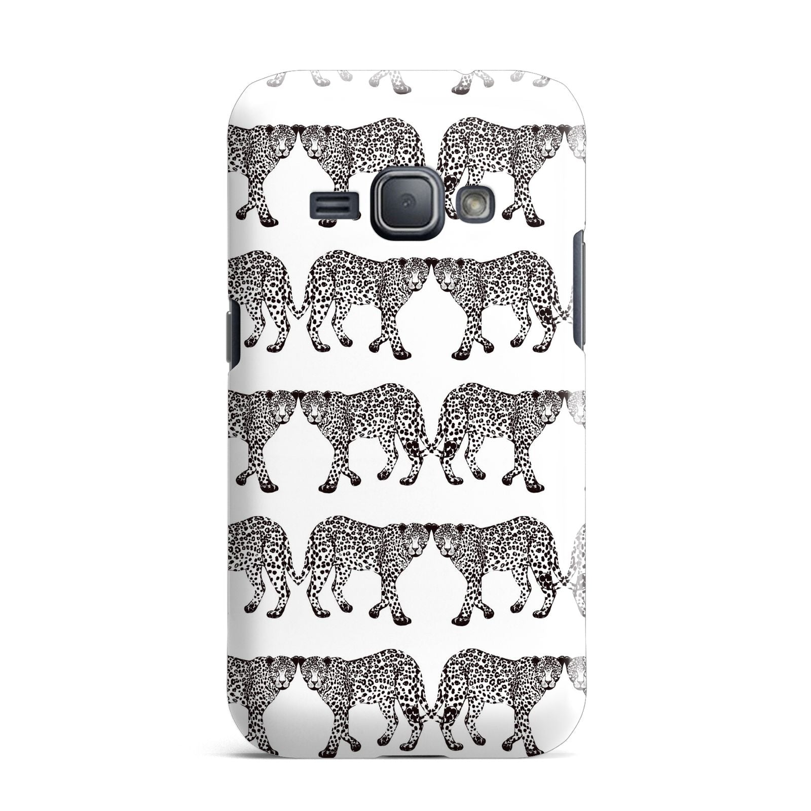 Monochrome Mirrored Leopard Print Samsung Galaxy J1 2016 Case