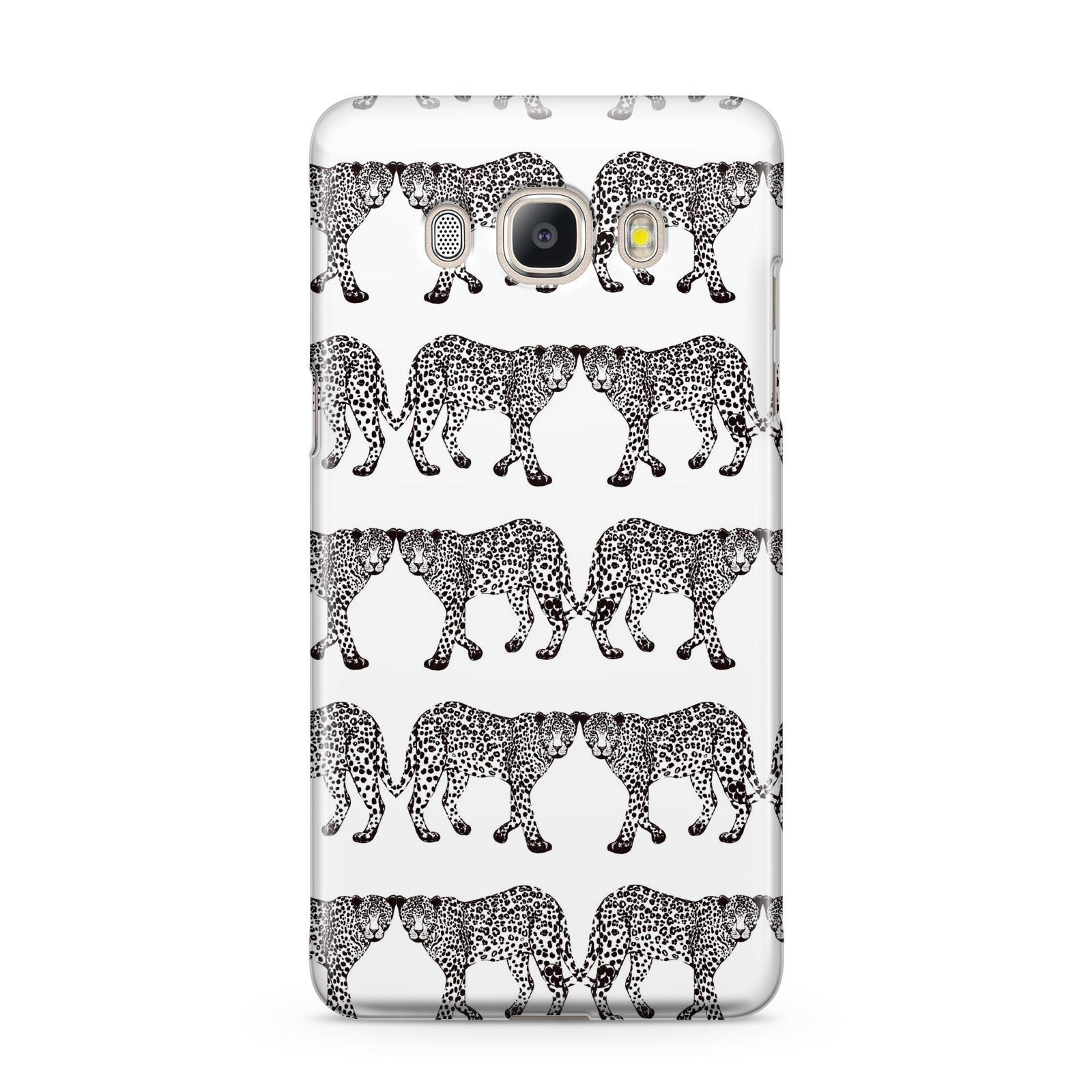 Monochrome Mirrored Leopard Print Samsung Galaxy J5 2016 Case