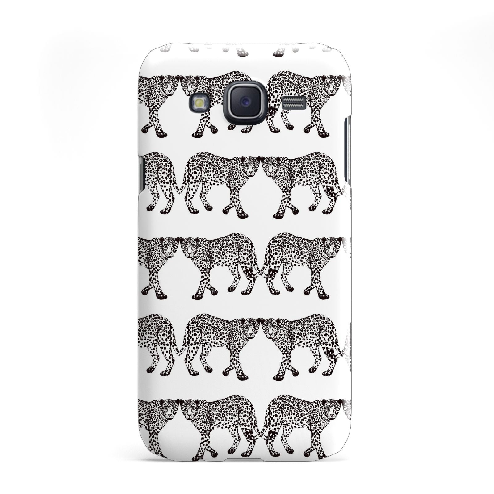 Monochrome Mirrored Leopard Print Samsung Galaxy J5 Case