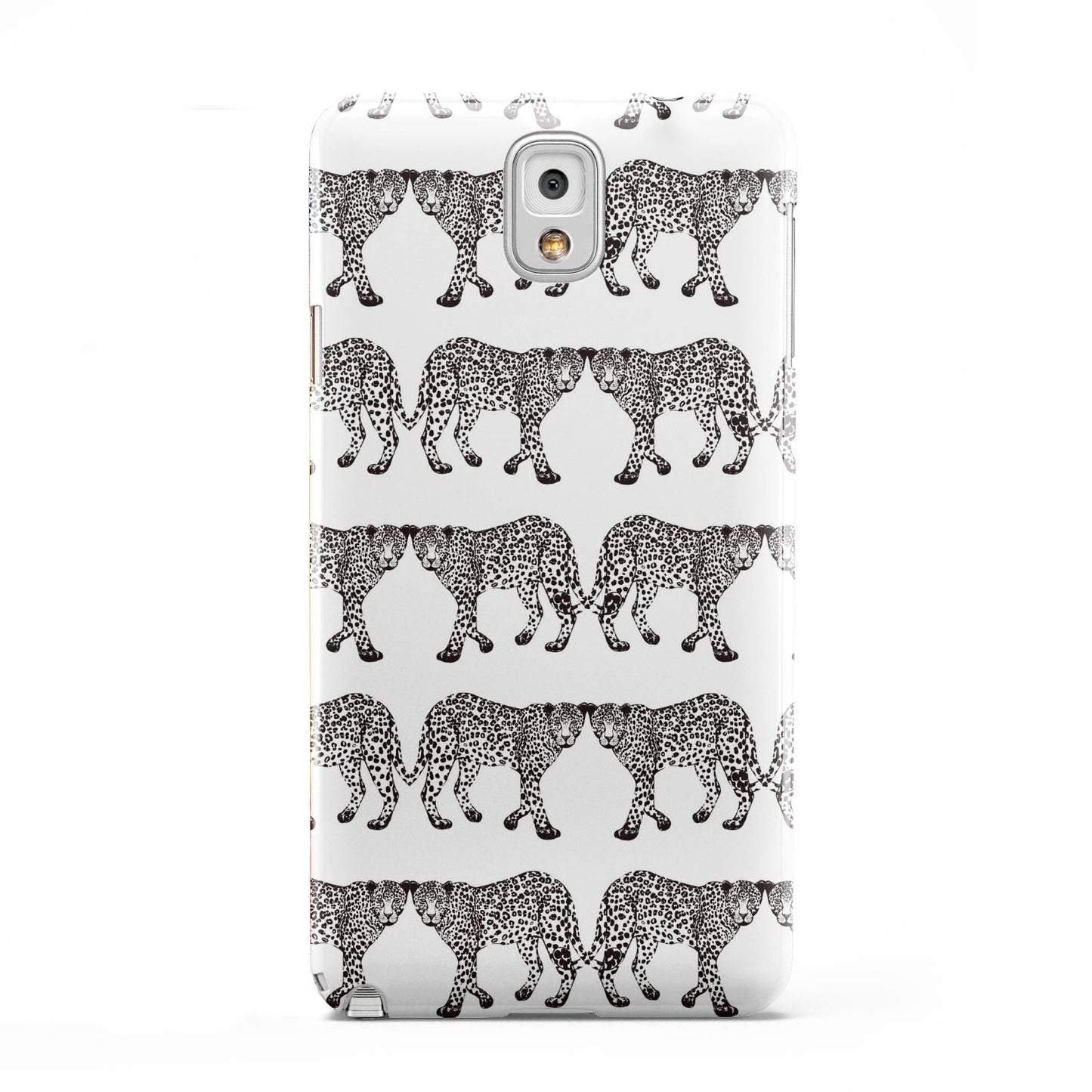Monochrome Mirrored Leopard Print Samsung Galaxy Note 3 Case
