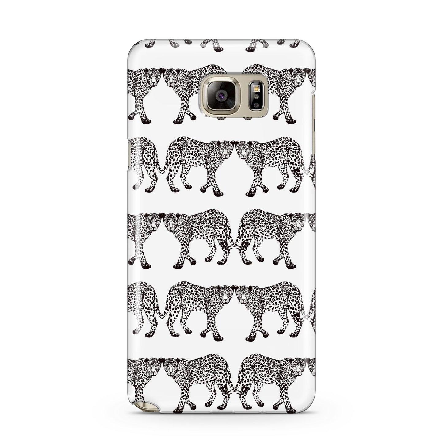 Monochrome Mirrored Leopard Print Samsung Galaxy Note 5 Case