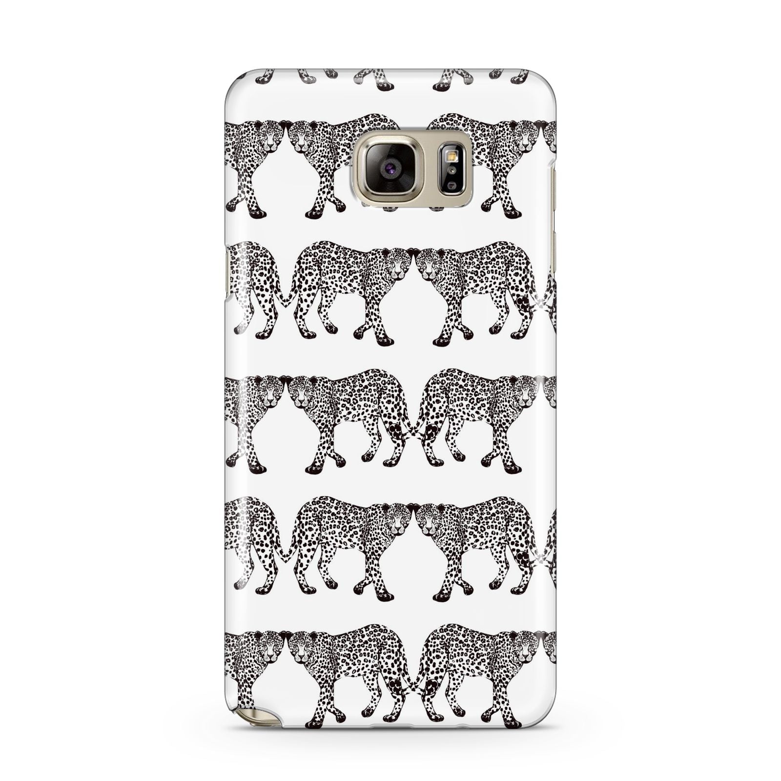 Monochrome Mirrored Leopard Print Samsung Galaxy Note 5 Case
