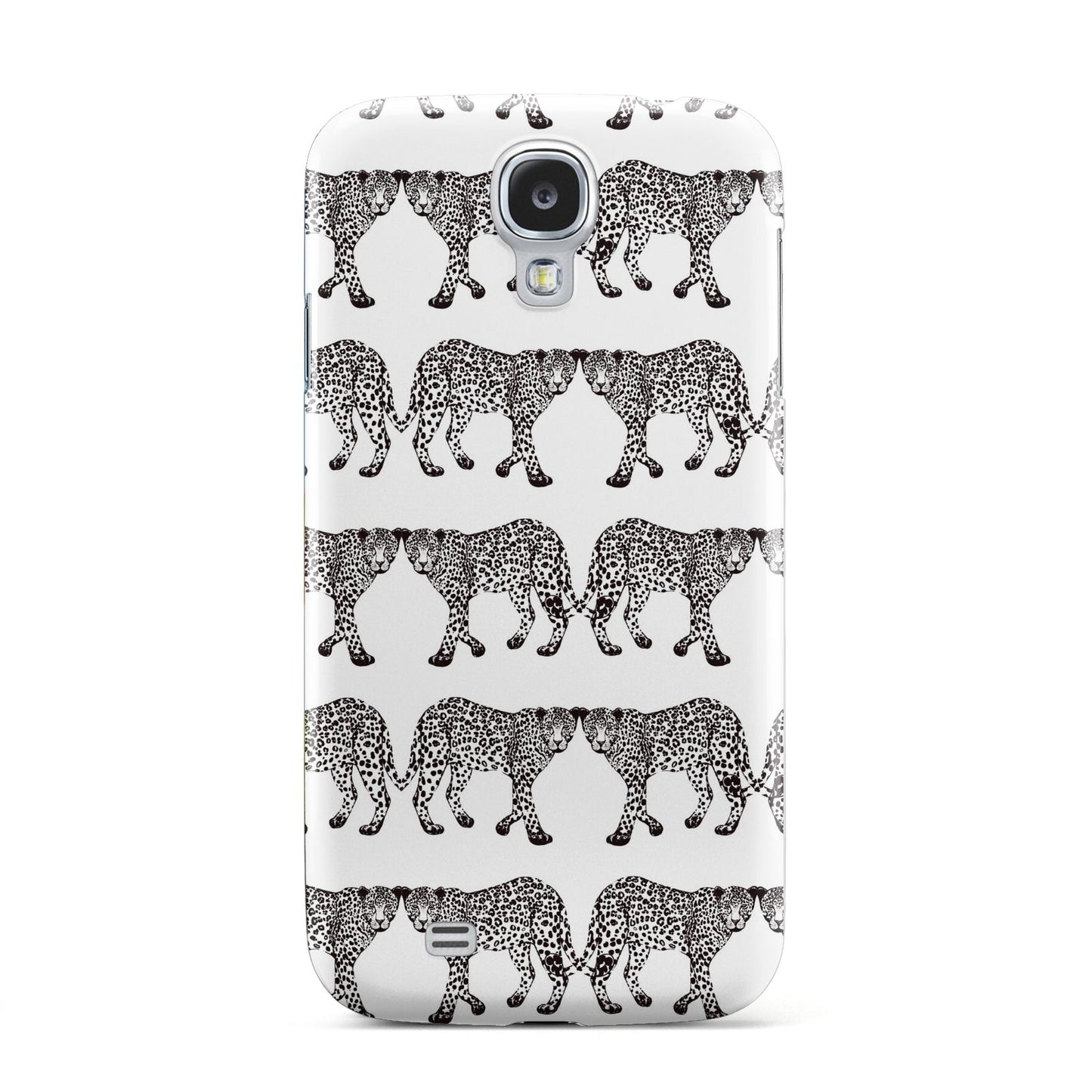 Monochrome Mirrored Leopard Print Samsung Galaxy S4 Case