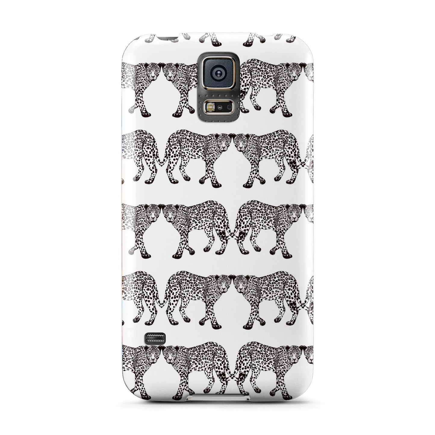 Monochrome Mirrored Leopard Print Samsung Galaxy S5 Case