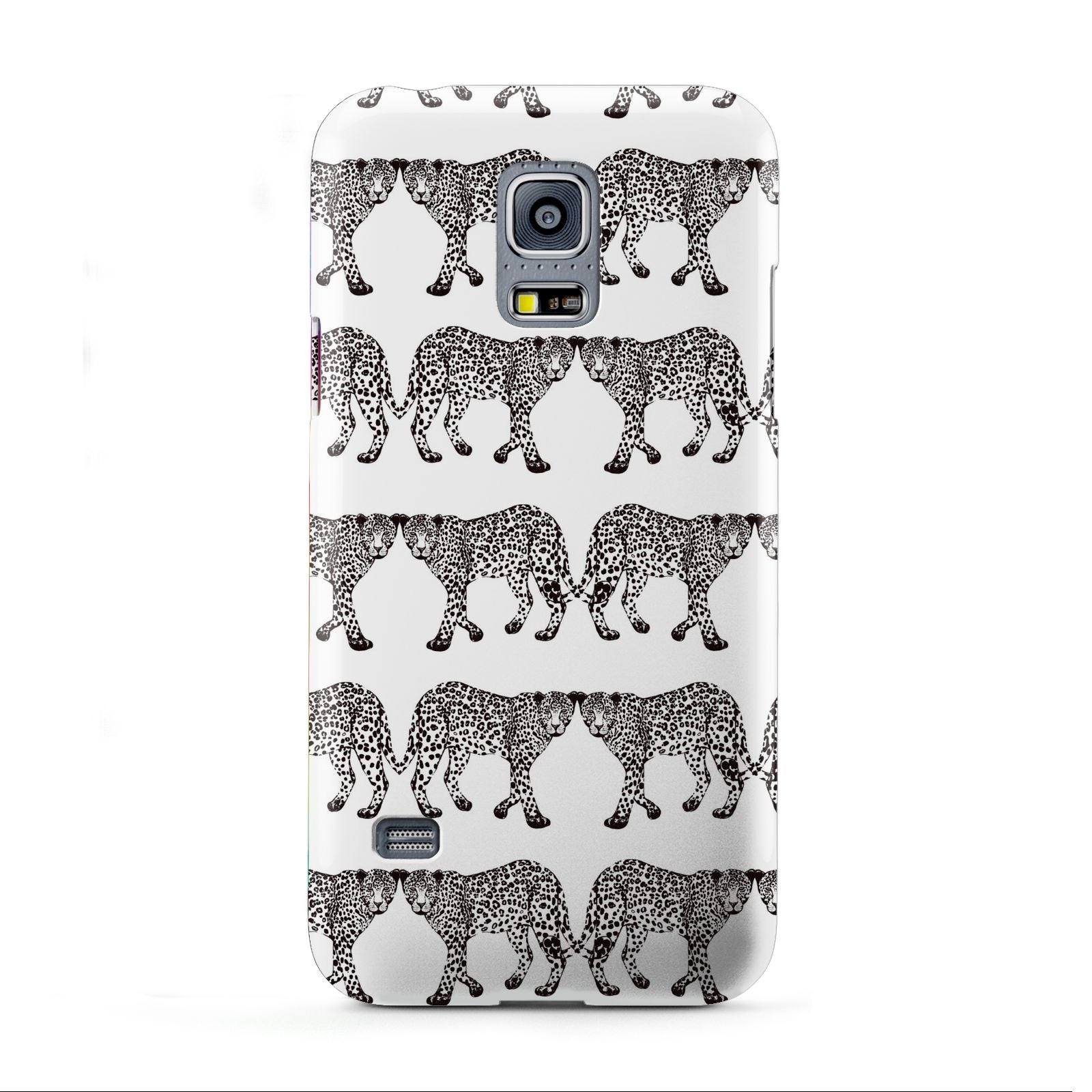 Monochrome Mirrored Leopard Print Samsung Galaxy S5 Mini Case